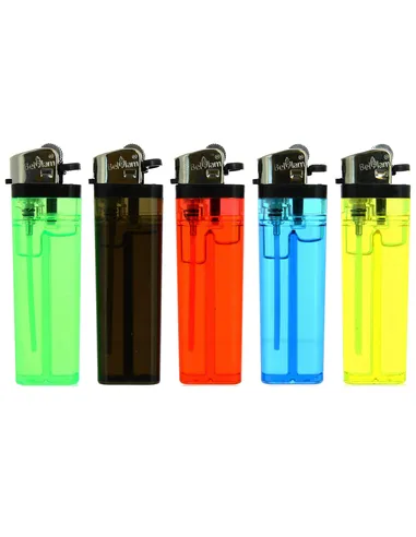 Belflame lighters transparant gekleurd 50 pcs.